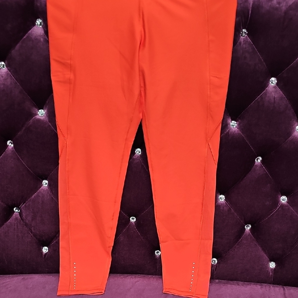 Old Navy Orange Leggings Sleek Stretchy Design